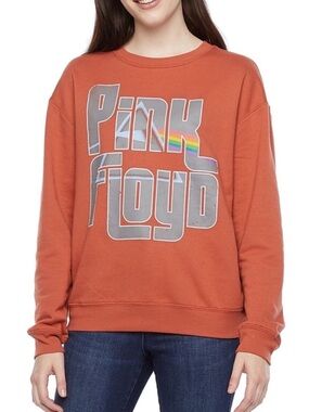 PINK FLOYD Dark Side of the Moon Rust Crewneck Sweatshirt Size M